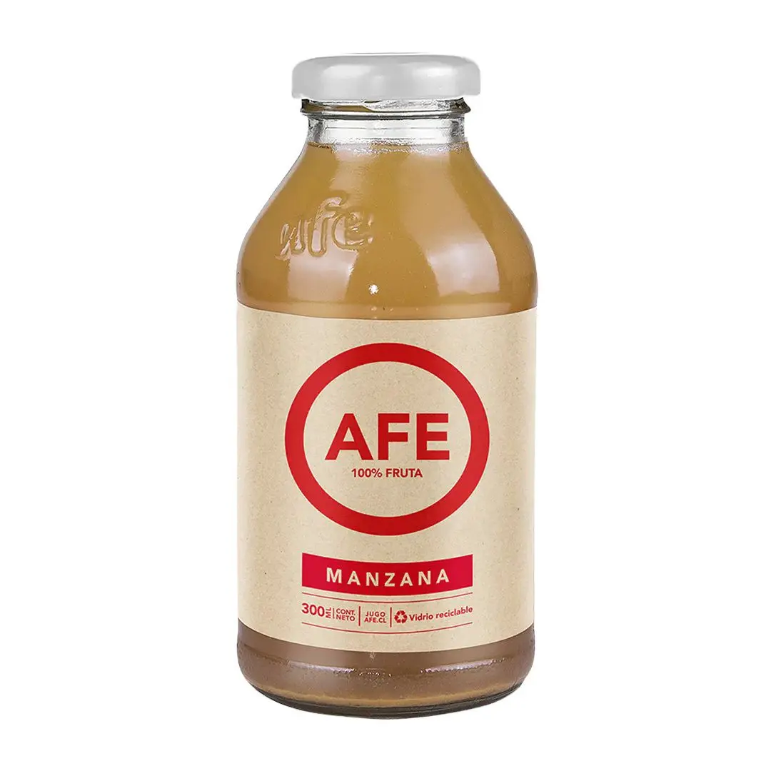 JUGO DE MANZANA AFE VIDRIO 300 CC - SNACKLIFE.CL